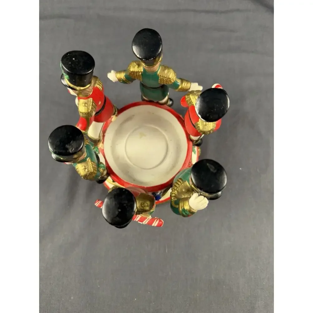 Vintage PartyLite Candle Holder Toy Soldiers Christmas Nutcracker